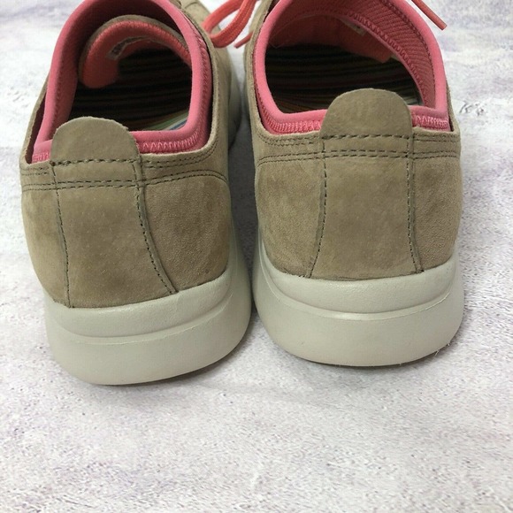 Dansko Elise Womens Suede Leather Sneakers Size 38‎ (7.5-8) Tan and Pink Comfort - Picture 4 of 10